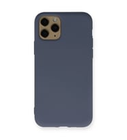 iPhone 11 Pro Kılıf Nano İçi Kadife Silikon - Gri