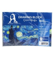 SÜDOR MN24-3 MONA LISA SPİRALLİ RESİM DEFTERİ - ÇİZİM BLOĞU 35x50cm 160gr. 15YP.