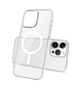 Apple iPhone 14 Pro Kılıf Ultra İnce Sert PC Magsafe Uyumlu Açık Porto Kapak (Renksiz)