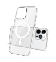 Apple iPhone 14 Pro Kılıf Ultra İnce Sert PC Magsafe Uyumlu Açık Porto Kapak (Renksiz)
