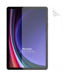 Microsonic Samsung Galaxy Tab S7 Plus T970 Paper Feel Kağıt Dokulu Mat Ekran Koruyucu (Renksiz)