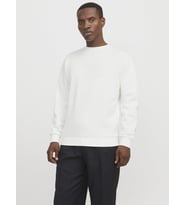 Jack & Jones JJEBRADLEY Crewneck Sweat  Günlük Erkek Sweatshirt (Beyaz)