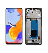 Xiaomi Redmi Note 11 Pro TFT ile Uyumlu Lcd Ekran Dokunmatik Çıtalı (Siyah)