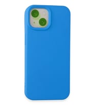 iPhone 15 Kılıf Nano içi Kadife Silikon - Mavi