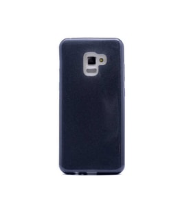 Samsung Galaxy A8 2018 Uyumlu Kılıf Zore Shining Silikon (Siyah)
