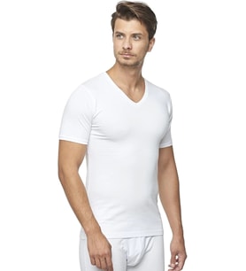 Giyim Star 206 Modal Yarım Kol V-yaka T-shirt Atlet