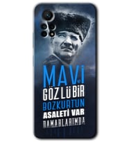 Redmi Note 12 Pro 4G Kılıf HD Desen Baskılı Kılıf - Bozkurt Atatürk