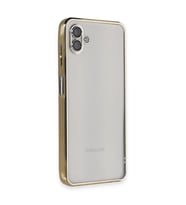 Galaxy A04 Kılıf Lensli Silikon - Gold