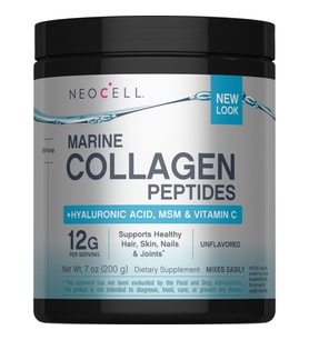 Neocell Marine Collagen Peptides + Hyaluronic Acid & C Powder, 7 oz (200 g) Powder