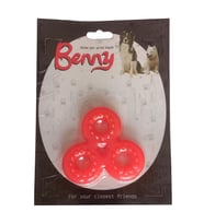 Benny Köpek Oyuncağı Üçlü Halka 9 x 9 cm Kırmızı