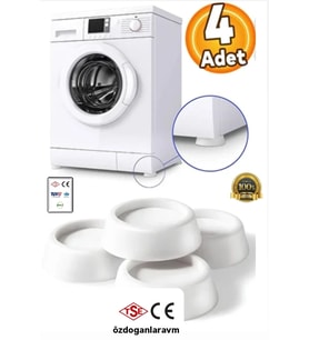 Çamaşır Makinesi Bulaşık Kurutma Makinesi Ses Titreşim Önleyici Ayak Takoz ( 4 Adet )