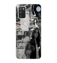 Samsung Galaxy A02S Uyumlu Lana Del Rey Desenli Şeffaf Telefon Kılıfı