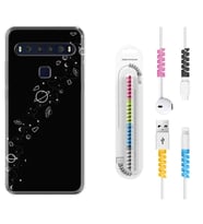 TCL 10L 10 Plus 10SE 20E 20SE 30SE L7 Kılıf Kablo Koruma Spiral Silikon Planet 1620