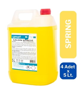 Uzman Oda ve Çamaşır Parfümü 5 Litre x 4 Adet - Spring