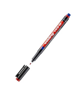 Edding Asetat Kalemi Silgili 1 mm Kırmızı