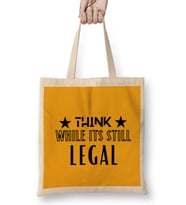Think While İt's Still Legal Bez Çanta Uzun Saplı