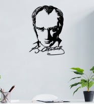 Mustafa Kemal Atatürk Metal Duvar Dekoru