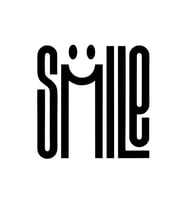 Smile Sticker 17x17 Cm Siyah