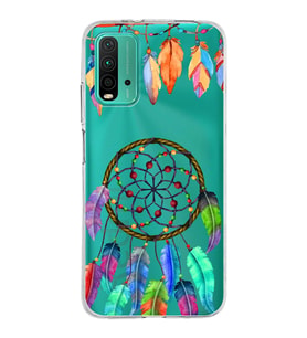 PrintiFy Xiaomi Redmi 9T ile Uyumlu 1mm Slim Fit Nazar Boncuğu 6 Baskılı Şeffaf  Kılıf