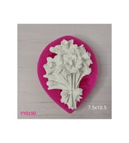 YY0190 Buket Çiçek Fiyonklu Silikon Kalıp