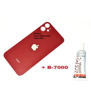 iPhone 11 Arka Pil Batarya Kapağı (CAM+B-7000) KIRMIZI