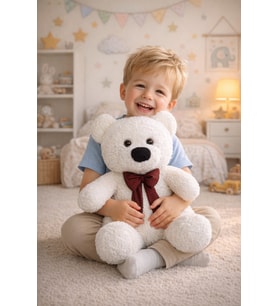 50 cm Oturan Peluş Ayı – Yumuşak Büyük Boy Oyuncak Ayı