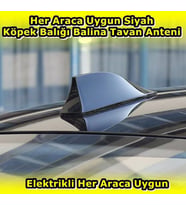 NKT GROUP Her Araca Uygun Siyah Shark Köpek Balığı Balina Tavan Anteni E.M. 