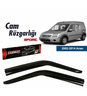 Ford Connect Mugen Cam Rüzgarlığı 2002-2014 arası 2'li  Sunplex (Beyaz)