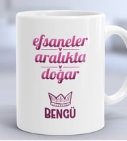 Kişiye Özel Yay Oğlak Burcu Hediye Kupa Bardak Doğum Günü Hediyesi (Beyaz)