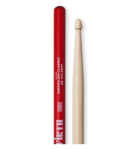 Vic Firth V5BVG American Classic 5B Vic Grip Baget Kaydırmaz Kaplama - Rock Standardı - Ahşap Uç