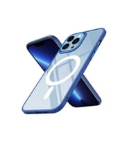 Apple iPhone 13 Pro Uyumlu Kılıf Wireless Şarj Özellikli Zore Krom M-safe Silikon Kapak (Açık Pembe)