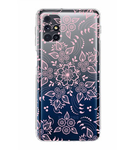 Samsung Galaxy M31s  Kamera Korumalı Kapak Nostalji Desen Tasarımlı  Şeffaf  Kılıf