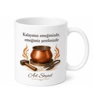 Kalaycılık Temalı Baskılı Kupa Bardak Hediye Kalaycı Meslek Kupası