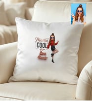 Kişiye Özel Karikatürlü Mama Cool Anneye Hediye Yastık Anneler Günü Hediyesi
