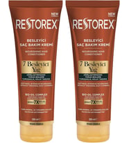 Restorex Besleyici Bakım Saç Kremi 250 Mililitre, 7 Besleyici (2 Paketi)