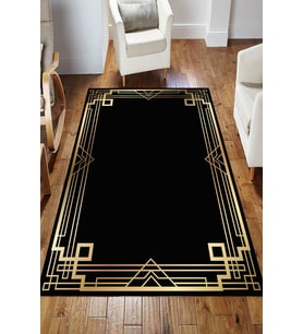 Dijital Kaymaz Taban Yıkanabilir Salon Halısı Mutfak Halısı Koridor Halısı Yolluk ND-HS-428 (Gold)