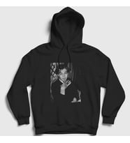 Presmono Unisex Beyaz Young Leonardo Dicaprio Kapüşonlu Sweatshirt 467929tt (Siyah)