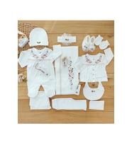 Kız Bebek Natural Lüx Organik Hastane Çıkışı Seti mlk16551pare