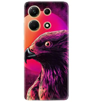 Infınix Note 30 Kılıf Silikon Desen Özel Seri Red Eagle 1752