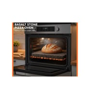 Doğal Bazalt Fırın Taşı Kare 30x40cm, Pizzacı ve Mangal Kullanımı