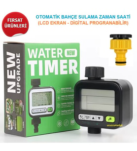 Su Zamanlayıcı Otomatik Bahçe Sulama Zaman Saati (Lcd Ekran-Digital Progranabilir)