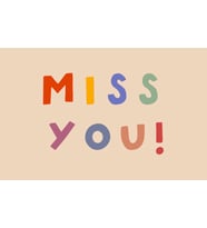 Konsept Tebrik Kartı - Miss You