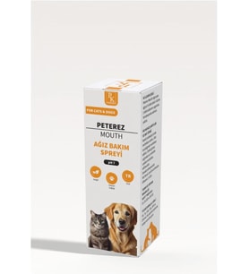 Mouth Kedi Köpek Ağız Bakım Spreyi, Klorheksidin ve Nane Özü, Günlük Ağız Bakımı, pH 7, 50 ml
