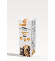 Mouth Kedi Köpek Ağız Bakım Spreyi, Klorheksidin ve Nane Özü, Günlük Ağız Bakımı, pH 7, 50 ml