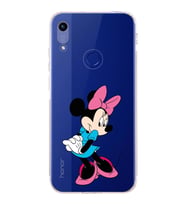 Huawei Honor 8a  Kamera korumalı Kapak Minnie Mouse Tasarımlı  Şeffaf Kılıf