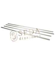 Opel Astra G HB /SD/SW 1998 > 2009 Cam Çıtası 4 Prç. P. Çelik (Krom)