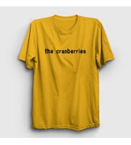 Presmono Unisex Sarı Logo The Cranberries T-Shirt 173993tt (Sarı)