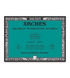 Arches Suluboya Blok Cold Press Natural White 640 gr 26x36 cm 10 Sayfa 