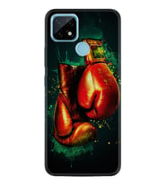 Realme C11 C21 C21Y C25Y C11 2021 Kılıf Desemli Silikon Boks Eldiveni 1763