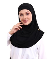 Yetişkin Pratik Eşarp Siyah Renk